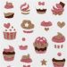 1 sheet, muffins, sheet 10x16 cm