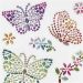 1 sheet, butterflies, sheet 10x16 cm