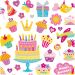 1 sheet, birthday, sheet 15x16,5 cm
