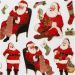 1 sheet, Traditional Father Christmases, sheet 15x16,5 cm