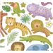1 sheet, Wild animals, sheet 15x16,5 cm