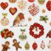 1 sheet, Christmas baubles and decoration, sheet 15x16,5 cm