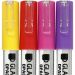 4 pc/ 1 pack, line 1-2 mm, semi opaque, orange, purple, light red, yellow