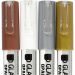 4 pc/ 1 pack, line 1-2 mm, semi opaque, brown, gold, silver, white