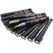 12 asstd./ 1 pack, no. PC-3M, line 0,9-1,3 mm, black, gold, silver