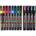 12 asstd./ 1 pack, no. PC-5M + PC-3M, line 0,9-1,3 + 2,5 mm, assorted colours