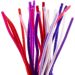 25 pc/ 1 pack, L: 30 cm, thickness 6 mm, purple/pink harmony
