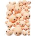 100 pc/ 1 pack, dia. 12+18+22+30+40 mm, light beige