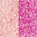 2x7 g/ 1 pack, dia. 1,7 mm, size 15/0, hole size 0,5 mm, rose, transparent rose
