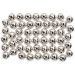 100 pc/ 1 pack, dia. 5 mm, hole size 0,7 mm, silver
