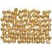 150 pc/ 1 pack, dia. 4 mm, hole size 0,7 mm, gold