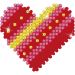 1 pack, Patchwork heart, 7,6x7,6 cm