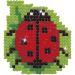 1 pack, Ladybug, 7,6x7,6 cm