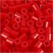1100 pc/ 1 pack, size 5x5 mm, hole size 2,5 mm, medium, red (32231)