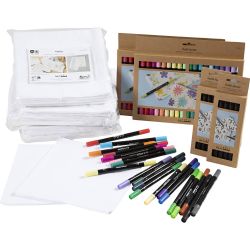 Group Craft Kit Paint Your Own Fabric Napkins
