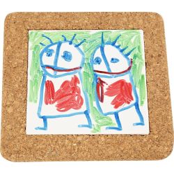Trivet with cork frame
