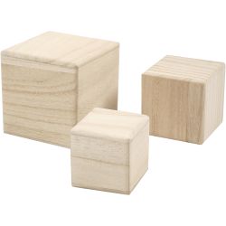 Wood cubes