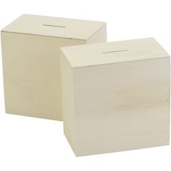 Wooden money box