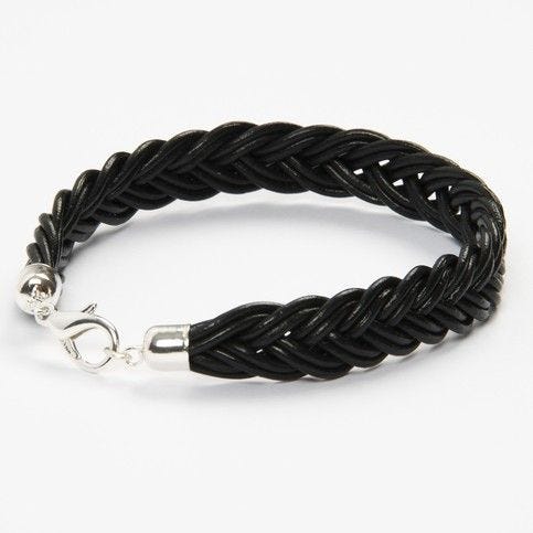 Braided leather on sale necklace diy