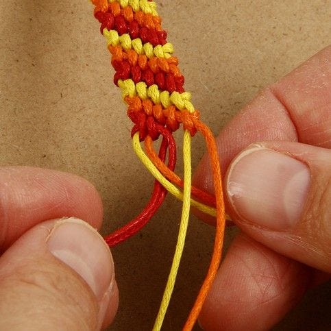 Candy Stripes Styled Handwoven Friendship Bracelet - Etsy