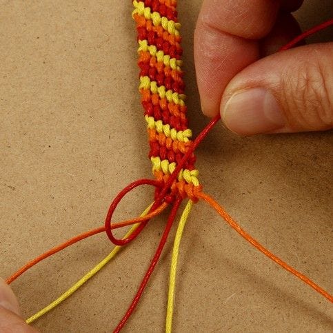 Striped friendship bracelet hotsell