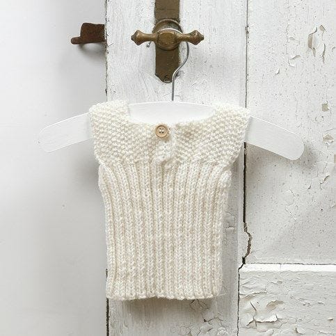 Merino vest baby top